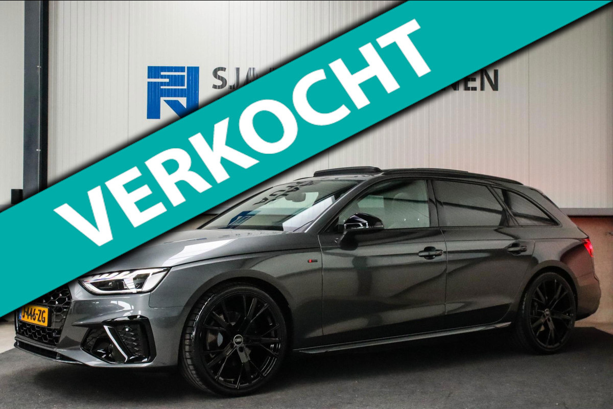 Audi A4 Avant 2.0 TFSI S line Black Edition Facelift 245pk S-Tronic! 1e|NL|DLR|Panoramadak|Virtual Cockpit|Leder|LED Matrix|Black
