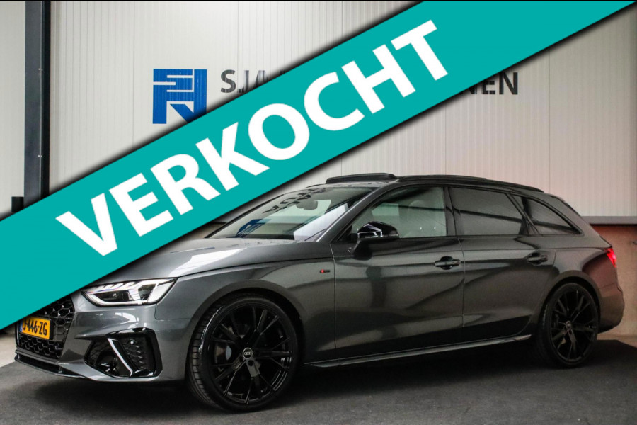 Audi A4 Avant 2.0 TFSI S line Black Edition Facelift 245pk S-Tronic! 1e|NL|DLR|Panoramadak|Virtual Cockpit|Leder|LED Matrix|Black