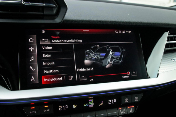 Audi A3 Limousine 35 1.5 TFSI S Edition One S-line 150pk S-Tronic Lederen kuipstoelen|Virtual Cockpit|Panoramadak|LED Matrix|Black