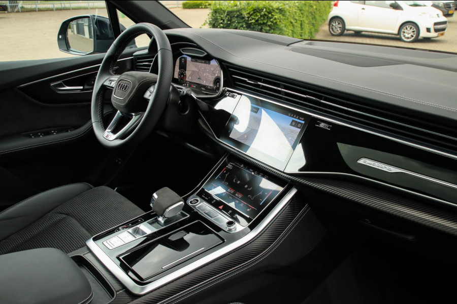 Audi Q7 55TFSI e Quattro Pro Line S S-Line 381pk Automaat! 1e Eig|DLR|Luchtvering|Panoramadak|Virtual|HD Matrix LED|Black|Trekhaak