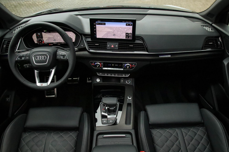 Audi Q5 45 2.0 TFSI Quattro Pro Line S S-Line 265pk Automaat! Panoramadak|Virtual Cockpit|Kuipstoelen|360 Camera|B&O|Black|22inch