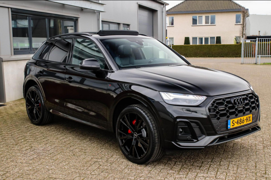 Audi Q5 45 2.0 TFSI Quattro Pro Line S S-Line 265pk Automaat! Panoramadak|Virtual Cockpit|Kuipstoelen|360 Camera|B&O|Black|22inch