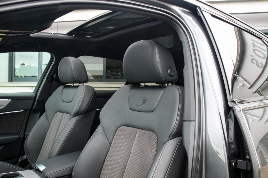 Audi A6 Avant 45 2.0TFSI Quattro S line Edition 245pk Automaat! 1e|Panoramadak|Virtual Cockpit|Leder|HD Matrix LED|Black|Trekhaak