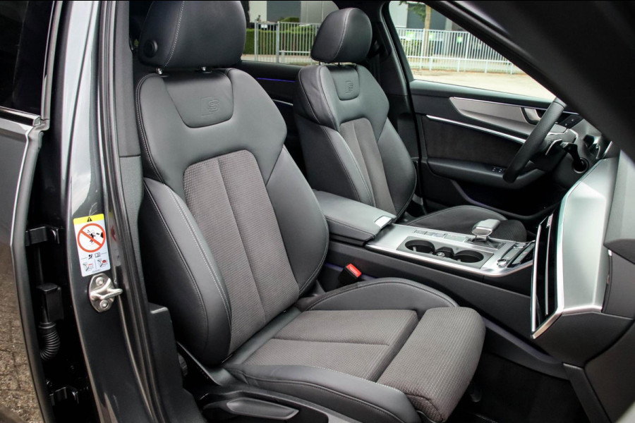 Audi A6 Avant 45 2.0TFSI Quattro S line Edition 245pk Automaat! 1e|Panoramadak|Virtual Cockpit|Leder|HD Matrix LED|Black|Trekhaak