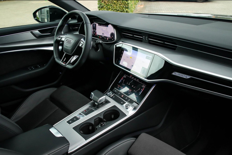 Audi A6 Avant 45 2.0TFSI Quattro S line Edition 245pk Automaat! 1e|Panoramadak|Virtual Cockpit|Leder|HD Matrix LED|Black|Trekhaak