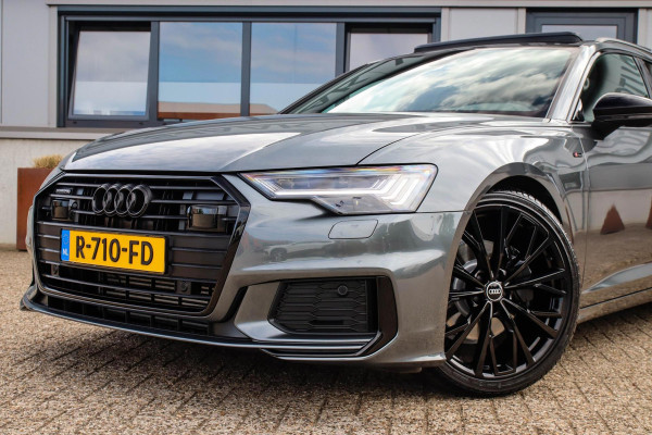 Audi A6 Avant 45 2.0TFSI Quattro S line Edition 245pk Automaat! 1e|Panoramadak|Virtual Cockpit|Leder|HD Matrix LED|Black|Trekhaak
