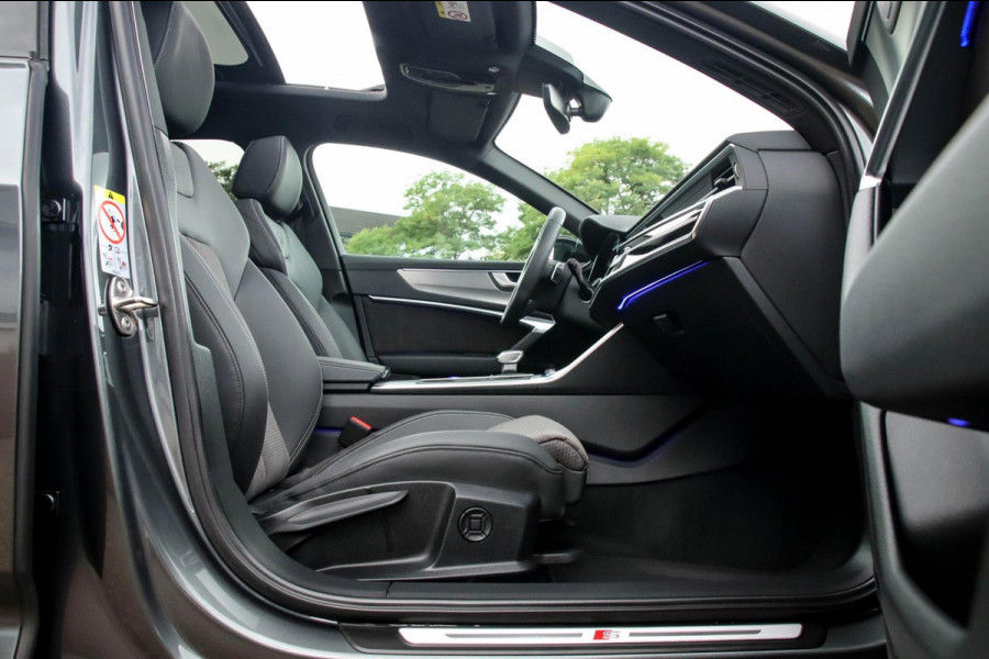 Audi A6 Avant 45 2.0TFSI Quattro S line Edition 245pk Automaat! 1e|Panoramadak|Virtual Cockpit|Leder|HD Matrix LED|Black|Trekhaak