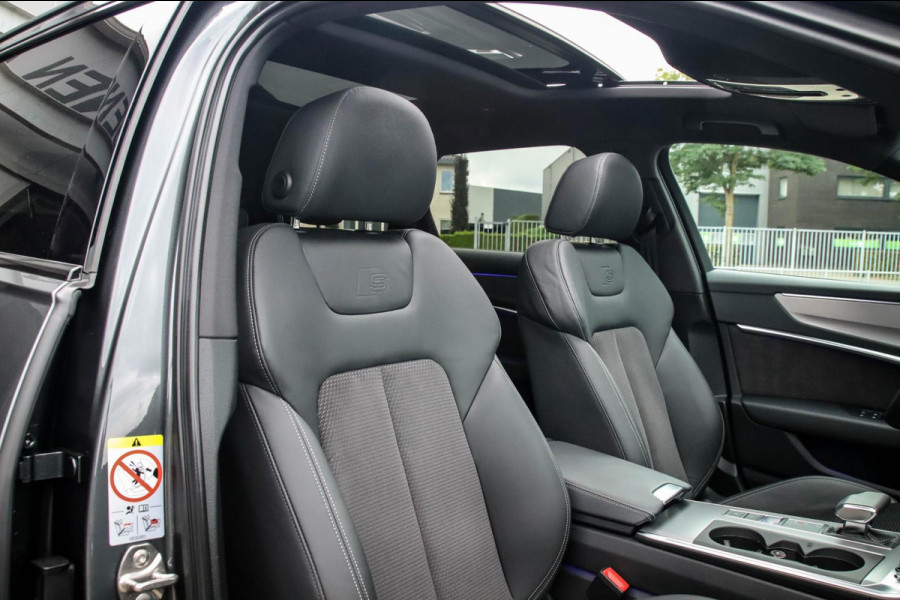 Audi A6 Avant 45 2.0TFSI Quattro S line Edition 245pk Automaat! 1e|Panoramadak|Virtual Cockpit|Leder|HD Matrix LED|Black|Trekhaak