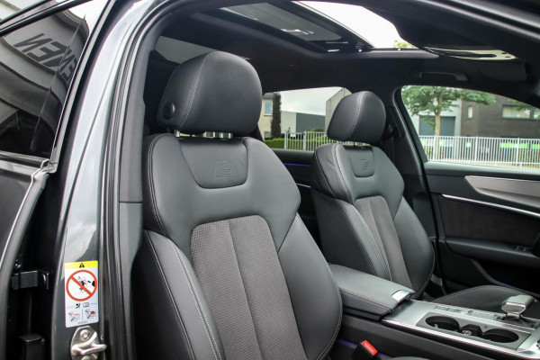 Audi A6 Avant 45 2.0TFSI Quattro S line Edition 245pk Automaat! 1e|Panoramadak|Virtual Cockpit|Leder|HD Matrix LED|Black|Trekhaak