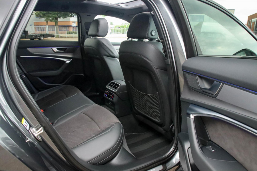 Audi A6 Avant 45 2.0TFSI Quattro S line Edition 245pk Automaat! 1e|Panoramadak|Virtual Cockpit|Leder|HD Matrix LED|Black|Trekhaak