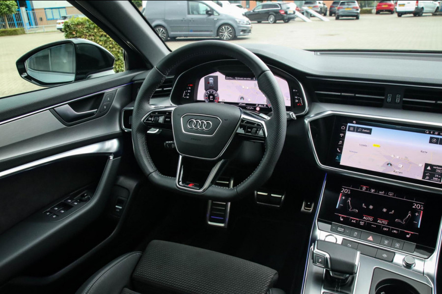 Audi A6 Avant 45 2.0TFSI Quattro S line Edition 245pk Automaat! 1e|Panoramadak|Virtual Cockpit|Leder|HD Matrix LED|Black|Trekhaak