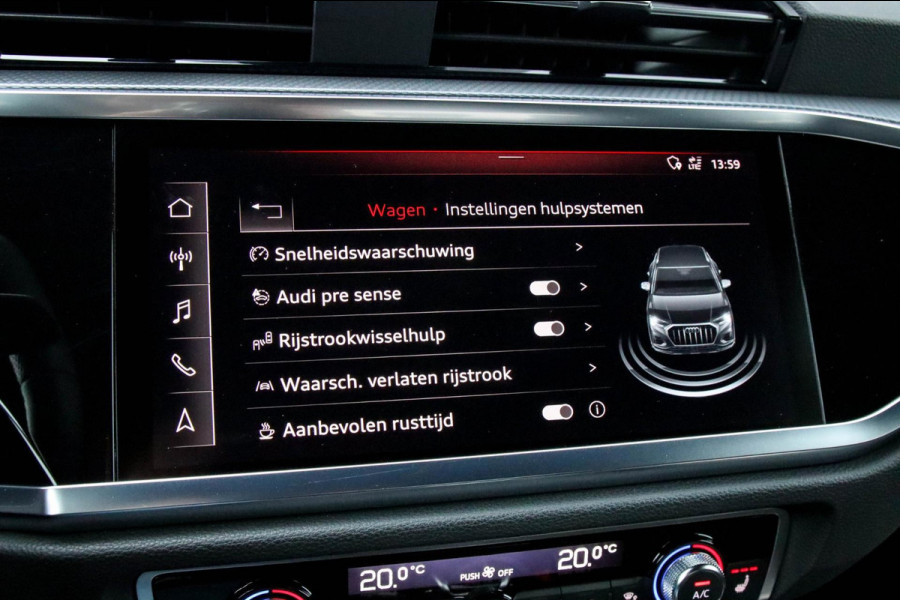 Audi Q3 35 TFSI 1.5 TFSI S Line Pro Line S 150pk S-Tronic! 1e|DLR|Virtual Cockpit|LED Matrix|Leder elektrisch|Keyless|Black|19inch