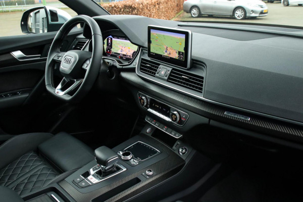 Audi SQ5 3.0TFSI Q5 Quattro S-Line 354pk Automaat! 2e Eig|DLR|Luchtvering|Kuipstoelen|Panoramadak|Virtual Cockpit|Black|Carbon|22