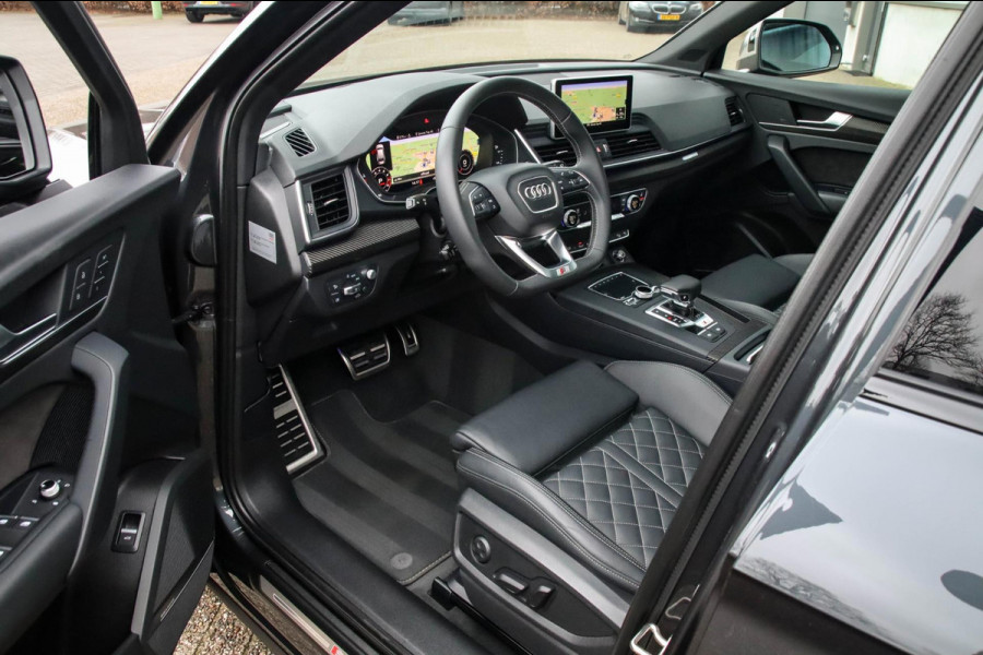 Audi SQ5 3.0TFSI Q5 Quattro S-Line 354pk Automaat! 2e Eig|DLR|Luchtvering|Kuipstoelen|Panoramadak|Virtual Cockpit|Black|Carbon|22