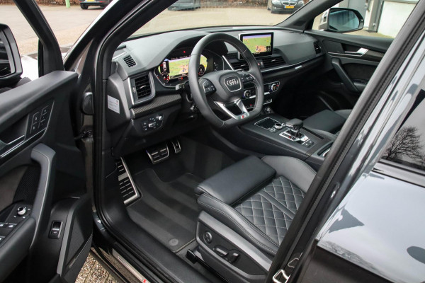 Audi SQ5 3.0TFSI Q5 Quattro S-Line 354pk Automaat! 2e Eig|DLR|Luchtvering|Kuipstoelen|Panoramadak|Virtual Cockpit|Black|Carbon|22