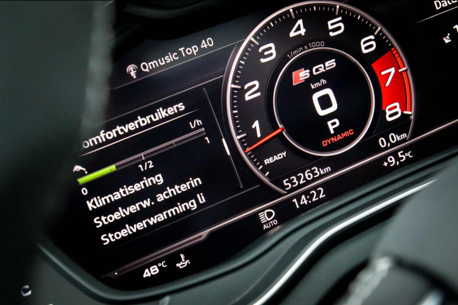 Audi SQ5 3.0TFSI Q5 Quattro S-Line 354pk Automaat! 2e Eig|DLR|Luchtvering|Kuipstoelen|Panoramadak|Virtual Cockpit|Black|Carbon|22
