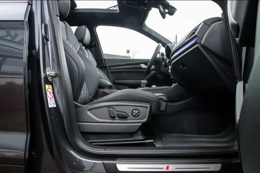 Audi SQ5 3.0TFSI Q5 Quattro S-Line 354pk Automaat! 2e Eig|DLR|Luchtvering|Kuipstoelen|Panoramadak|Virtual Cockpit|Black|Carbon|22