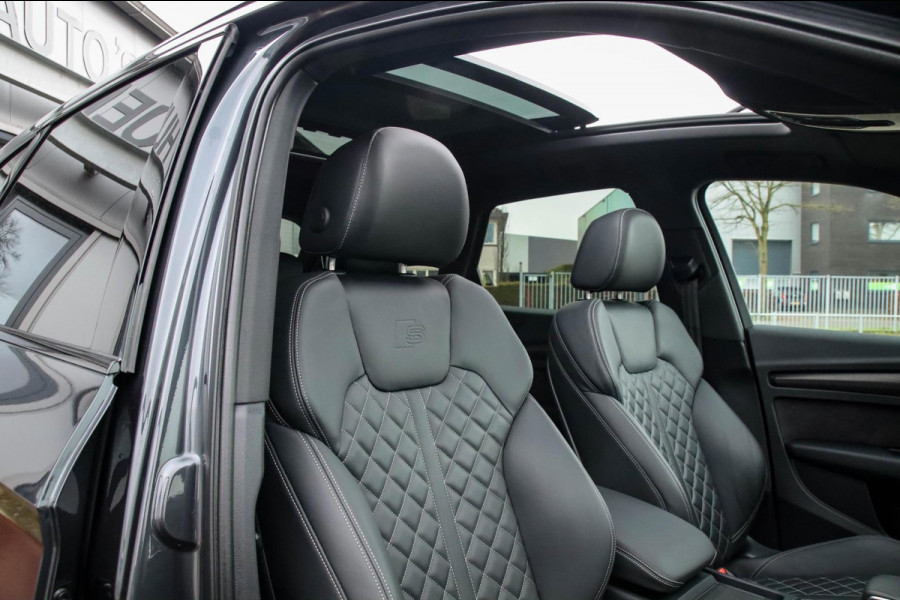 Audi SQ5 3.0TFSI Q5 Quattro S-Line 354pk Automaat! 2e Eig|DLR|Luchtvering|Kuipstoelen|Panoramadak|Virtual Cockpit|Black|Carbon|22