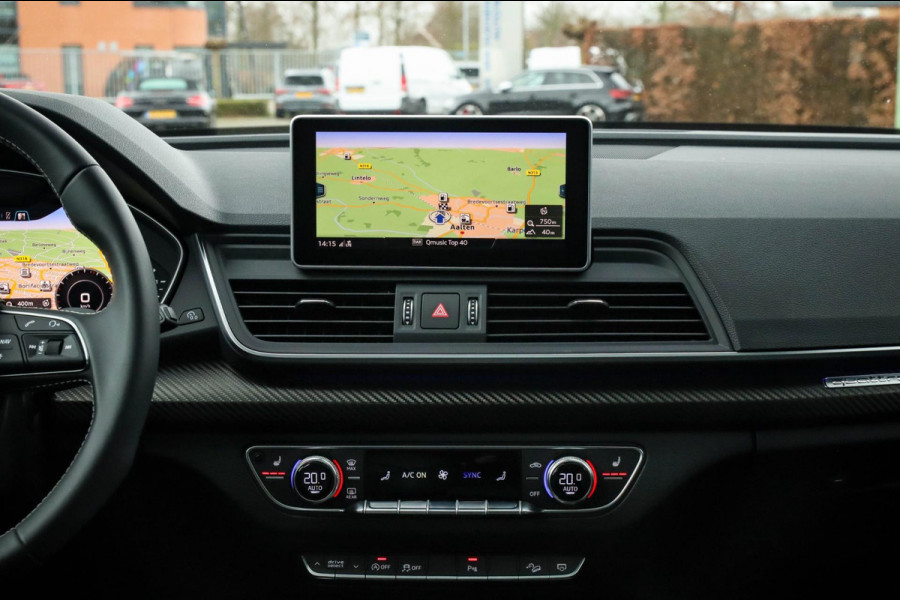 Audi SQ5 3.0TFSI Q5 Quattro S-Line 354pk Automaat! 2e Eig|DLR|Luchtvering|Kuipstoelen|Panoramadak|Virtual Cockpit|Black|Carbon|22