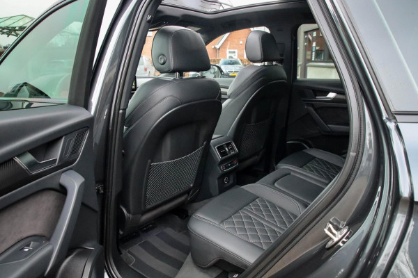Audi SQ5 3.0TFSI Q5 Quattro S-Line 354pk Automaat! 2e Eig|DLR|Luchtvering|Kuipstoelen|Panoramadak|Virtual Cockpit|Black|Carbon|22