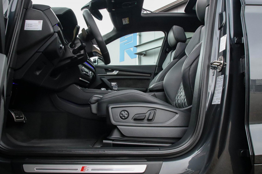 Audi SQ5 3.0TFSI Q5 Quattro S-Line 354pk Automaat! 2e Eig|DLR|Luchtvering|Kuipstoelen|Panoramadak|Virtual Cockpit|Black|Carbon|22