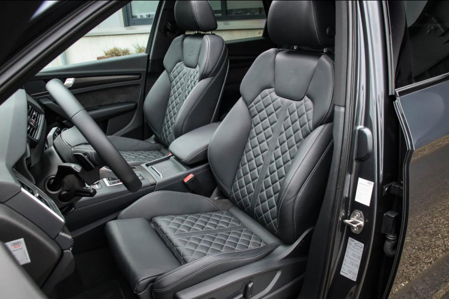 Audi SQ5 3.0TFSI Q5 Quattro S-Line 354pk Automaat! 2e Eig|DLR|Luchtvering|Kuipstoelen|Panoramadak|Virtual Cockpit|Black|Carbon|22