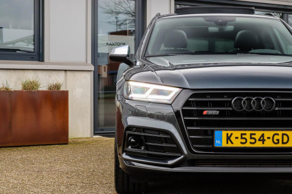 Audi SQ5 3.0TFSI Q5 Quattro S-Line 354pk Automaat! 2e Eig|DLR|Luchtvering|Kuipstoelen|Panoramadak|Virtual Cockpit|Black|Carbon|22