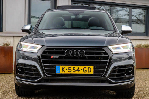 Audi SQ5 3.0TFSI Q5 Quattro S-Line 354pk Automaat! 2e Eig|DLR|Luchtvering|Kuipstoelen|Panoramadak|Virtual Cockpit|Black|Carbon|22