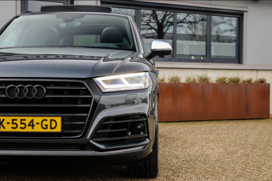 Audi SQ5 3.0TFSI Q5 Quattro S-Line 354pk Automaat! 2e Eig|DLR|Luchtvering|Kuipstoelen|Panoramadak|Virtual Cockpit|Black|Carbon|22