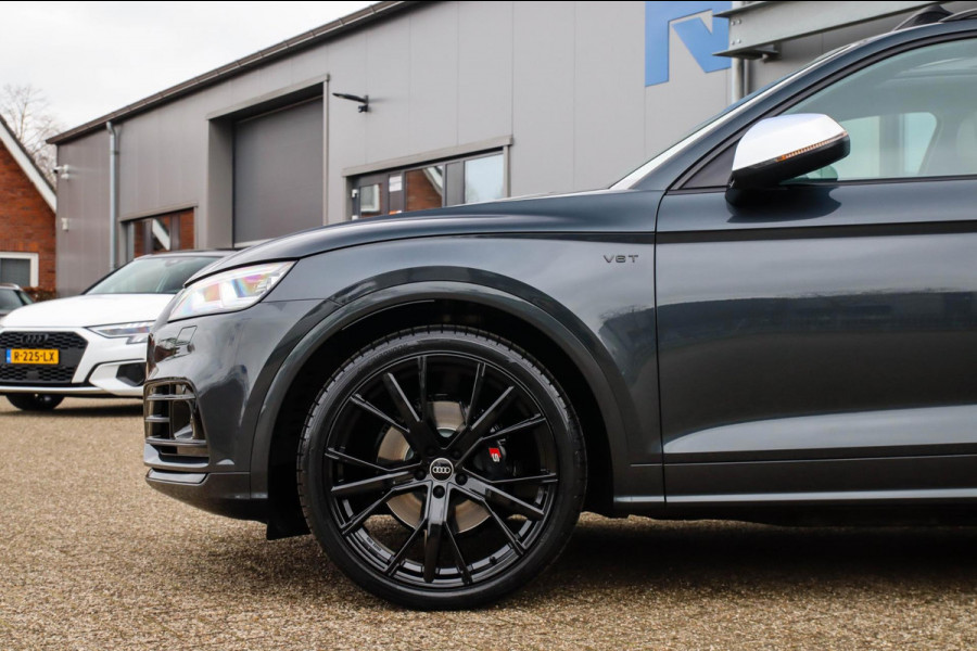 Audi SQ5 3.0TFSI Q5 Quattro S-Line 354pk Automaat! 2e Eig|DLR|Luchtvering|Kuipstoelen|Panoramadak|Virtual Cockpit|Black|Carbon|22