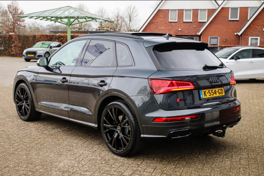 Audi SQ5 3.0TFSI Q5 Quattro S-Line 354pk Automaat! 2e Eig|DLR|Luchtvering|Kuipstoelen|Panoramadak|Virtual Cockpit|Black|Carbon|22
