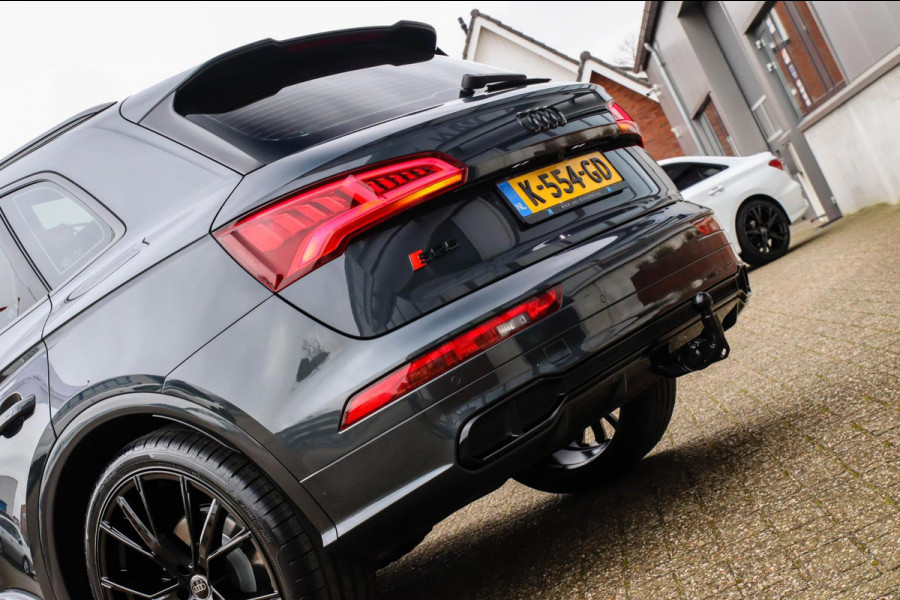 Audi SQ5 3.0TFSI Q5 Quattro S-Line 354pk Automaat! 2e Eig|DLR|Luchtvering|Kuipstoelen|Panoramadak|Virtual Cockpit|Black|Carbon|22