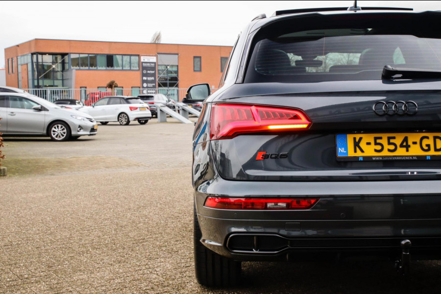 Audi SQ5 3.0TFSI Q5 Quattro S-Line 354pk Automaat! 2e Eig|DLR|Luchtvering|Kuipstoelen|Panoramadak|Virtual Cockpit|Black|Carbon|22