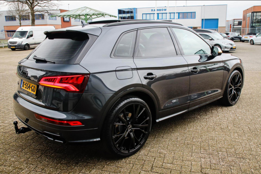 Audi SQ5 3.0TFSI Q5 Quattro S-Line 354pk Automaat! 2e Eig|DLR|Luchtvering|Kuipstoelen|Panoramadak|Virtual Cockpit|Black|Carbon|22