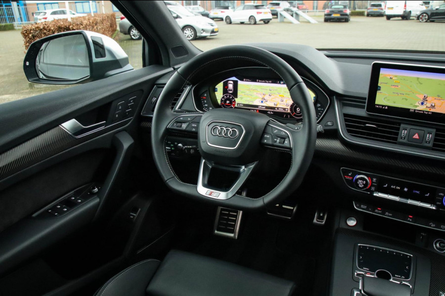 Audi SQ5 3.0TFSI Q5 Quattro S-Line 354pk Automaat! 2e Eig|DLR|Luchtvering|Kuipstoelen|Panoramadak|Virtual Cockpit|Black|Carbon|22
