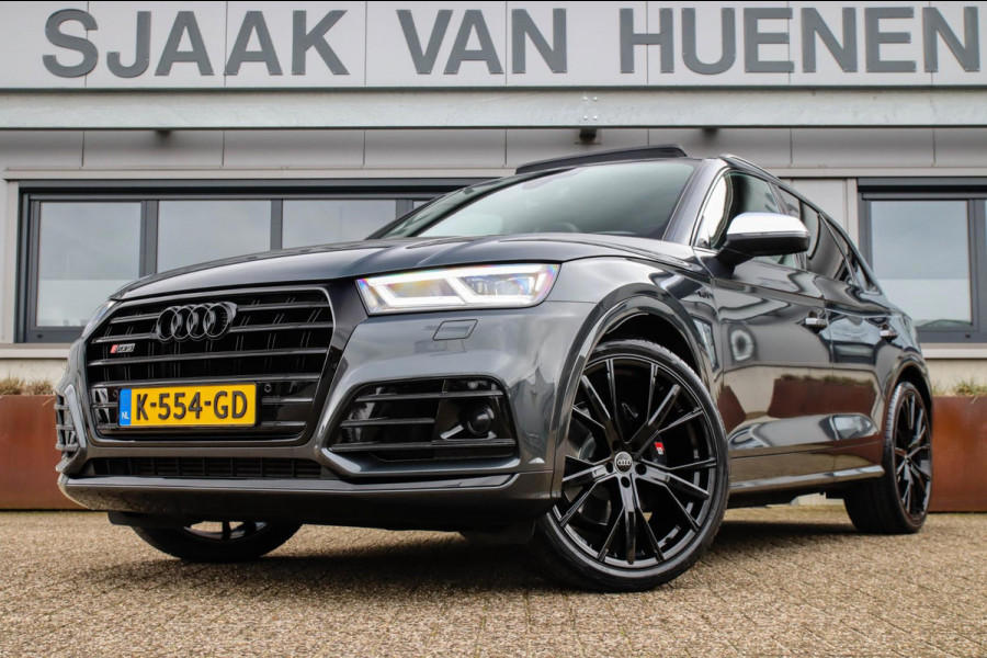Audi SQ5 3.0TFSI Q5 Quattro S-Line 354pk Automaat! 2e Eig|DLR|Luchtvering|Kuipstoelen|Panoramadak|Virtual Cockpit|Black|Carbon|22