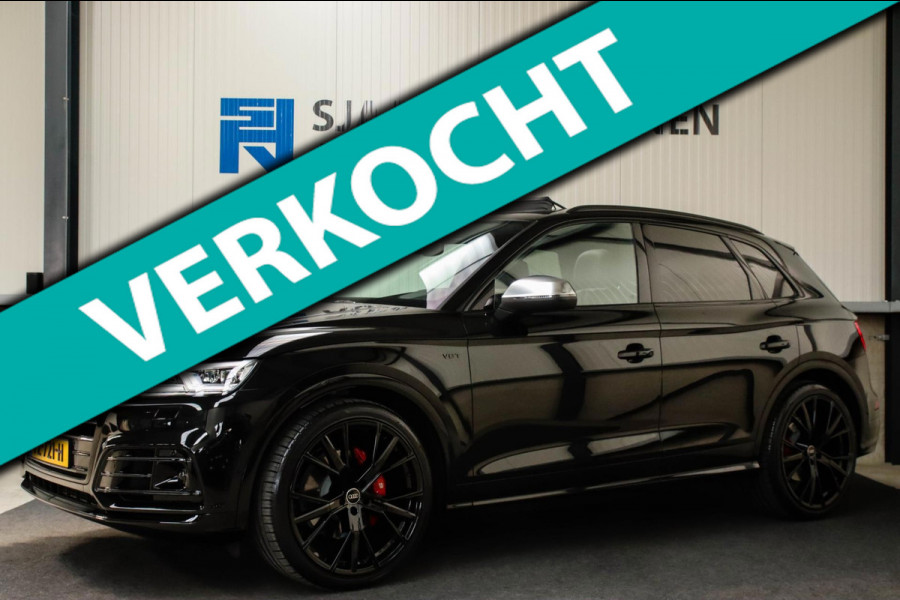 Audi SQ5 3.0TFSI Q5 Quattro S-Line 354pk Automaat! 1e Eig|NL|DLR|Luchtvering|Kuipstoelen|Panoramadak|Virtual Cockpit|Black|Carbon