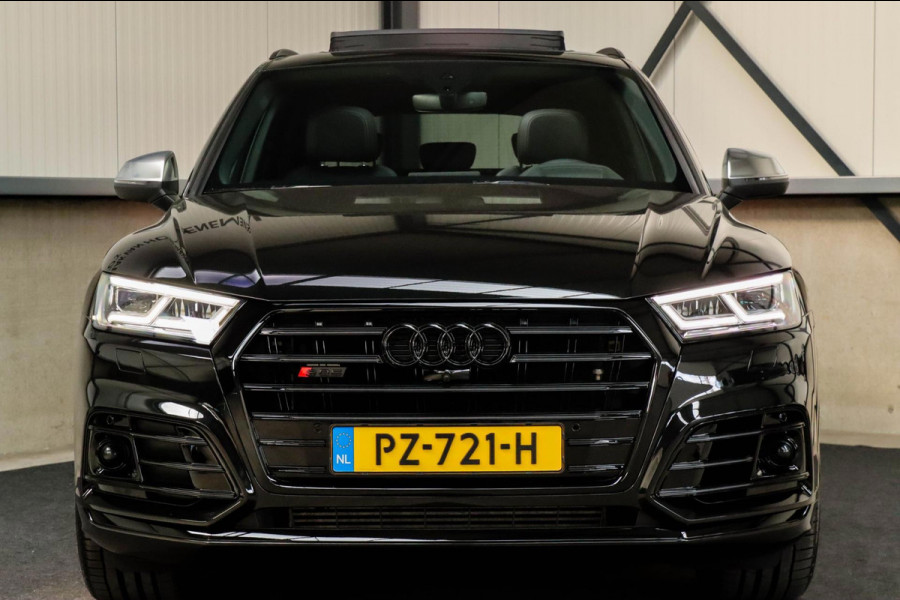Audi SQ5 3.0TFSI Q5 Quattro S-Line 354pk Automaat! 1e Eig|NL|DLR|Luchtvering|Kuipstoelen|Panoramadak|Virtual Cockpit|Black|Carbon
