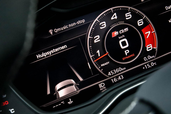Audi SQ5 3.0TFSI Q5 Quattro S-Line 354pk Automaat! 1e Eig|NL|DLR|Luchtvering|Kuipstoelen|Panoramadak|Virtual Cockpit|Black|Carbon