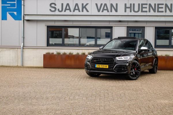 Audi SQ5 3.0TFSI Q5 Quattro S-Line 354pk Automaat! 1e Eig|NL|DLR|Luchtvering|Kuipstoelen|Panoramadak|Virtual Cockpit|Black|Carbon