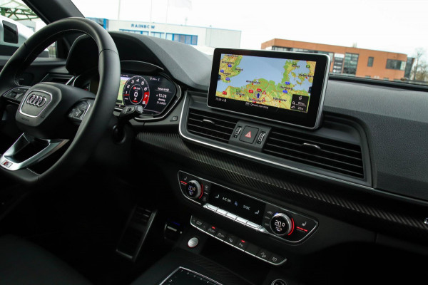 Audi SQ5 3.0TFSI Q5 Quattro S-Line 354pk Automaat! 1e Eig|NL|DLR|Luchtvering|Kuipstoelen|Panoramadak|Virtual Cockpit|Black|Carbon