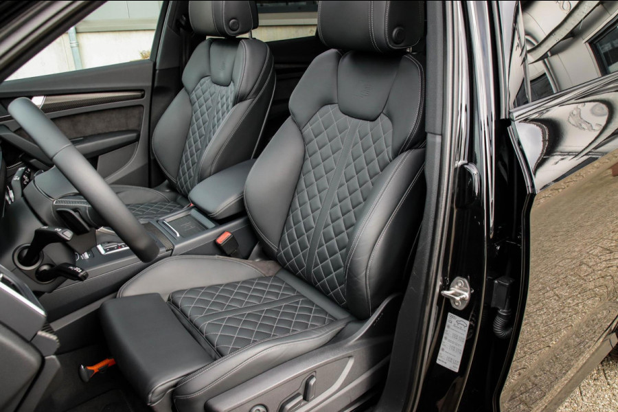Audi SQ5 3.0TFSI Q5 Quattro S-Line 354pk Automaat! 1e Eig|NL|DLR|Luchtvering|Kuipstoelen|Panoramadak|Virtual Cockpit|Black|Carbon