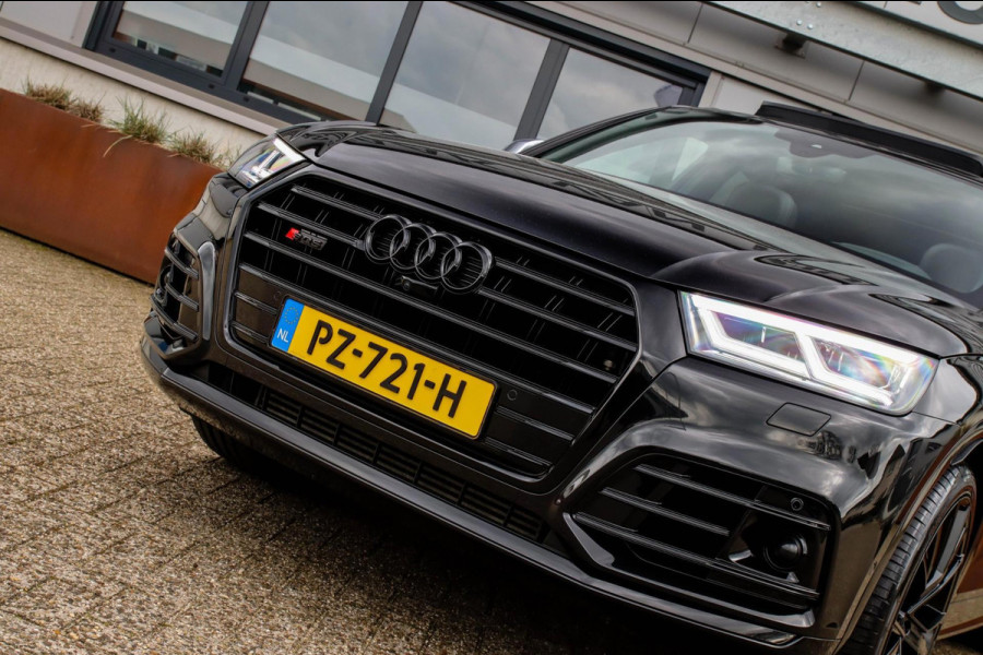 Audi SQ5 3.0TFSI Q5 Quattro S-Line 354pk Automaat! 1e Eig|NL|DLR|Luchtvering|Kuipstoelen|Panoramadak|Virtual Cockpit|Black|Carbon