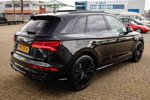 Audi SQ5 3.0TFSI Q5 Quattro S-Line 354pk Automaat! 1e Eig|NL|DLR|Luchtvering|Kuipstoelen|Panoramadak|Virtual Cockpit|Black|Carbon
