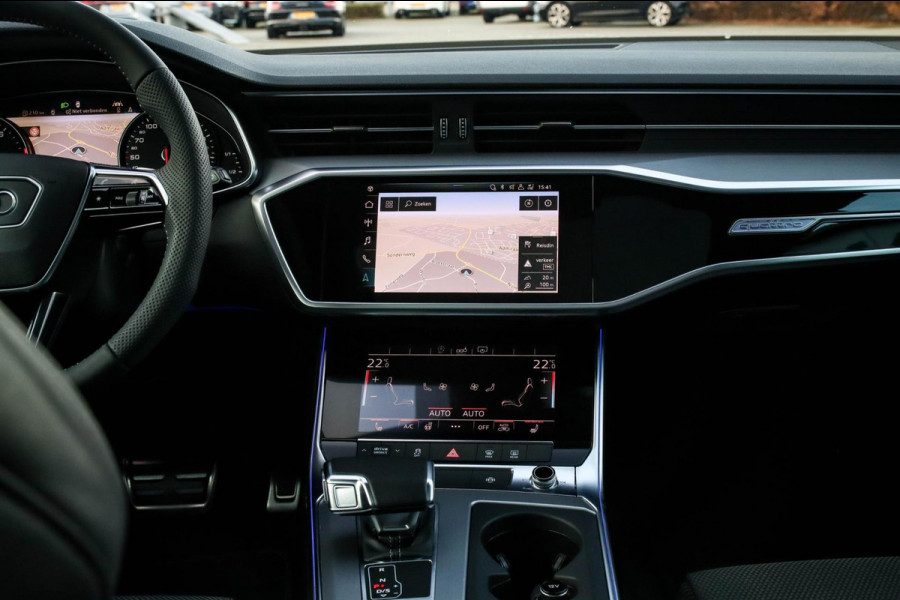 Audi A6 Avant 45 2.0TFSI Quattro S line Edition 245pk Automaat! 1e|Audi Exclusive Nardo|Panoramadak|Leder|LED Matrix|Black|21inch