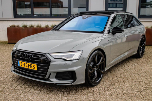 Audi A6 Avant 45 2.0TFSI Quattro S line Edition 245pk Automaat! 1e|Audi Exclusive Nardo|Panoramadak|Leder|LED Matrix|Black|21inch