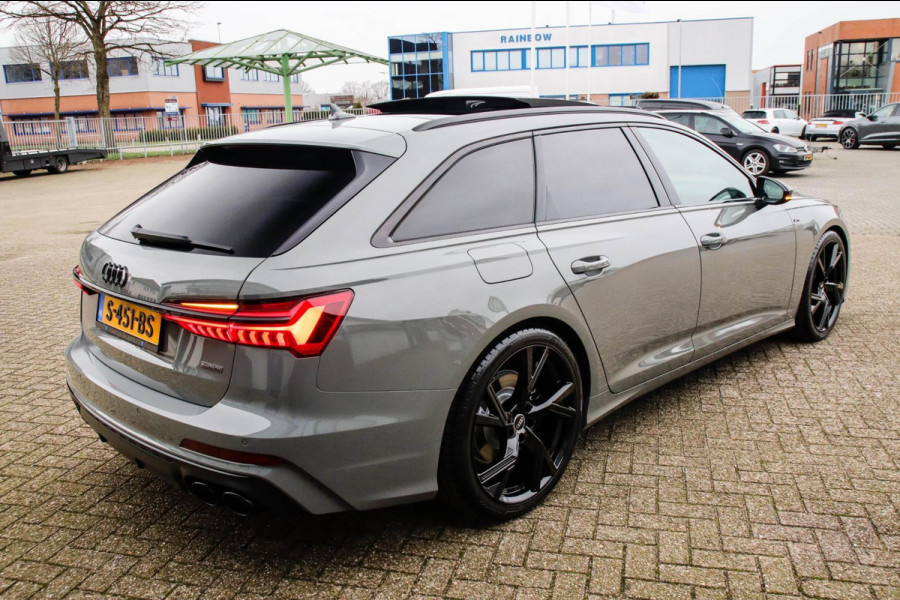 Audi A6 Avant 45 2.0TFSI Quattro S line Edition 245pk Automaat! 1e|Audi Exclusive Nardo|Panoramadak|Leder|LED Matrix|Black|21inch