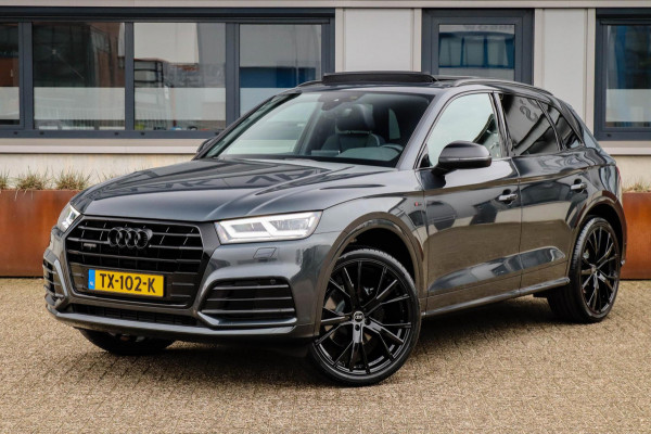 Audi Q5 2.0 TFSI Quattro Pro Line S S-Line 252pk Automaat! 1e Eig|NL|DLR|Panoramadak|Virtual Cockpit|LED Matrix|Black|22|Trekhaak