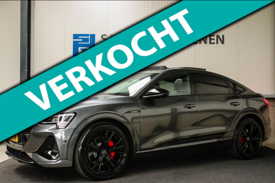 Audi e-tron Sportback 55 Quattro S Edition Pro Line S S-Line 408pk 12%|1e|NL|DLR|Panoramadak|Virtual Cockpit|Luchtvering|360|Black