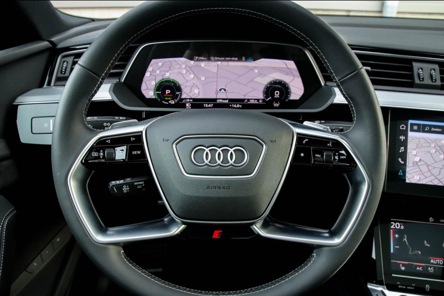 Audi e-tron Sportback 55 Quattro S Edition Pro Line S S-Line 408pk 12%|1e|NL|DLR|Panoramadak|Virtual Cockpit|Luchtvering|360|Black